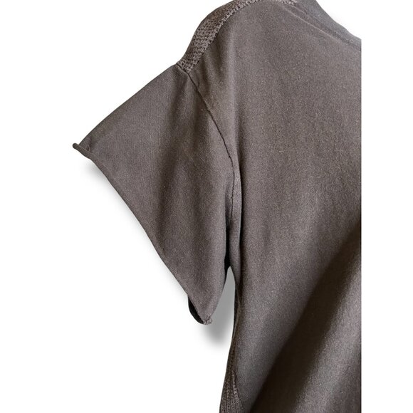 Absence of Colour Black Net Back Tunic Top goth industrial emo layer - Picture 2 of 6